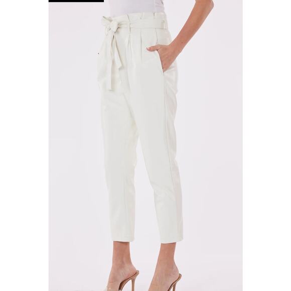 DOLCECABO FAUX LEATHER PAPER BAG PANTS SIZE XL NWT - Picture 9 of 9